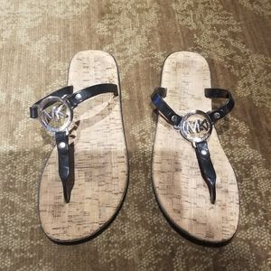 Michael Kors ML pvc charm jelly flip flop sandal